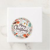 メリークリスマスかわいいロビンス フェイバータグ (インサイチュ)