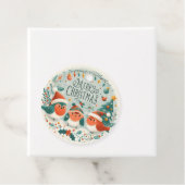 メリークリスマスかわいいロビンス フェイバータグ (インサイチュ)