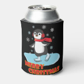 メリークリスマスかわいい冬のペンギン 缶クーラー (缶裏面)