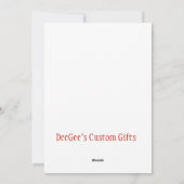 メリークリスマスかわいい子猫とクリスマスプレゼント シーズンカード (裏面)