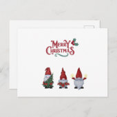 メリークリスマスかわいい格言キャンディジャー ポストカード (正面/裏面)