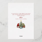 メリークリスマスかわいい格言 箔シーズンカード (裏面)