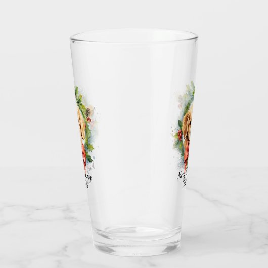 メリークリスマスかわいい水色の子犬の名前 タンブラーグラス