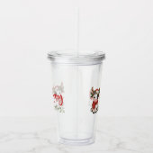 メリークリスマスかわいい牛 アクリルタンブラー (右)