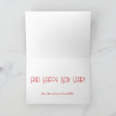 メリークリスマスかわいい牛 シーズンカード (内部)