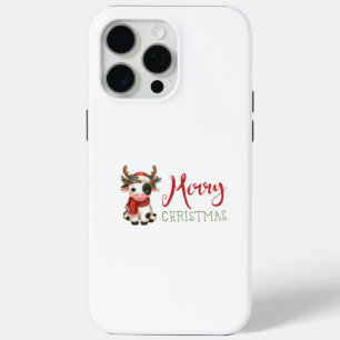 メリークリスマスかわいい牛 iPhone 15 PRO MAXケース