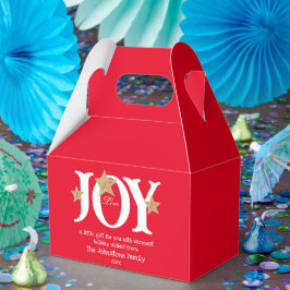 メリークリスマスかわいい赤のための小さな贈り物 フェイバーボックス