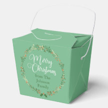 メリークリスマスかわいらしグリーンリースカスタムパーティー