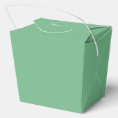 メリークリスマスかわいらしグリーンリースカスタムパーティー フェイバーボックス (裏面)