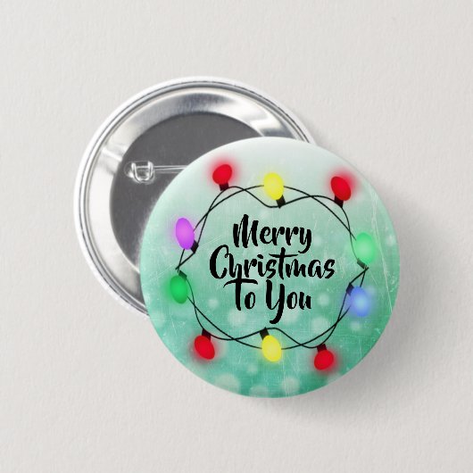 メリークリスマスがあなたにクリスマスライトホリデー 缶バッジ (正面&裏面)