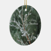 メリークリスマスきらめくジュニパーセラミックオーナメント セラミックオーナメント (右)