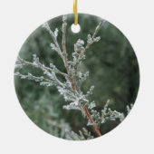 メリークリスマスきらめくジュニパーセラミックオーナメント セラミックオーナメント (裏面)