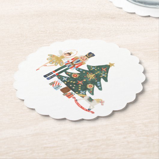 メリークリスマスくるみ割りバレエ ペーパーコースター (アングル)