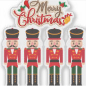 メリークリスマスくるみ割りフェスティバルホリデーティー シール (正面)