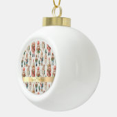 メリークリスマスくるみ割り人形の休日 セラミックボールオーナメント (右)