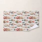 メリークリスマスくるみ割り人形の休日 バスタオルセット (ハンドタオル)