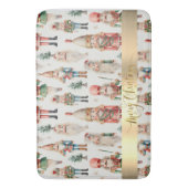 メリークリスマスくるみ割り人形の休日 バスマット (正面縦)