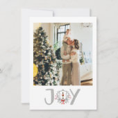 メリークリスマスくるみ割り人形Joyフォトホリデー シーズンカード (正面)