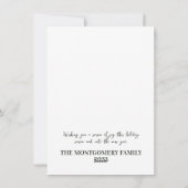 メリークリスマスくるみ割り人形Joyフォトホリデー シーズンカード (裏面)