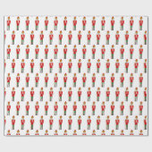 メリークリスマスくるみ割り子のキャラクター ラッピングペーパー (フラット)