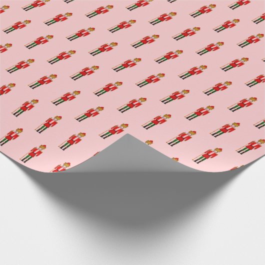 メリークリスマスくるみ割り子のキャラクター ラッピングペーパー (角)