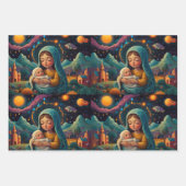 メリークリスマスすてきフェスティバルラッピング紙 ラッピングペーパーシート (正面2)