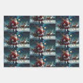 メリークリスマスすてきフェスティバルラッピング紙 ラッピングペーパーシート (正面3)