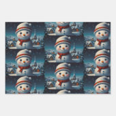 メリークリスマスすてきフェスティバルラッピング紙 ラッピングペーパーシート (正面2)