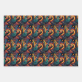 メリークリスマスすてきフェスティバルラッピング紙 ラッピングペーパーシート (正面)