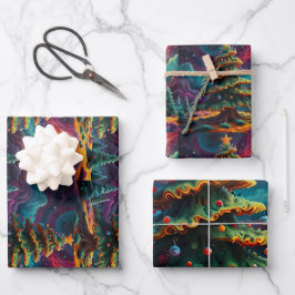 メリークリスマスすてきフェスティバルラッピング紙 ラッピングペーパーシート