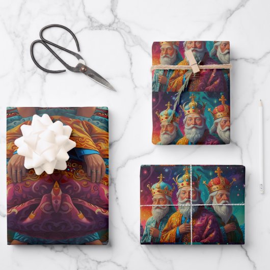 メリークリスマスすてきフェスティバルラッピング紙 ラッピングペーパーシート (正面)