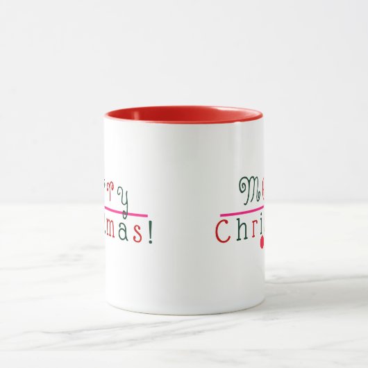 メリークリスマスつるとオーナメント マグカップ (中央)