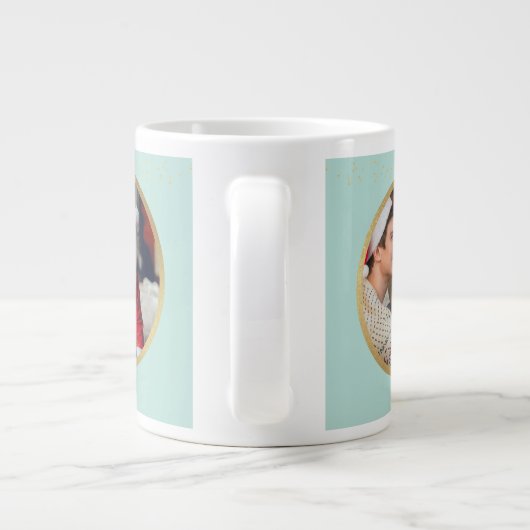 メリークリスマスとおばあちゃんを愛して | 2枚 ジャンボコーヒーマグカップ (裏面)