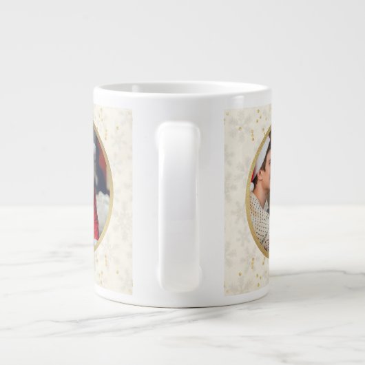 メリークリスマスとおばあちゃんを愛して | 2枚 ジャンボコーヒーマグカップ (裏面)