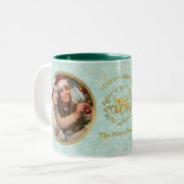 メリークリスマスとおばあちゃんを愛して | 2枚 ツートーンマグカップ (正面左)