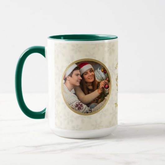 メリークリスマスとおばあちゃんを愛して | 2枚 マグカップ (左)