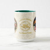 メリークリスマスとおばあちゃんを愛して | 2枚 マグカップ (中央)