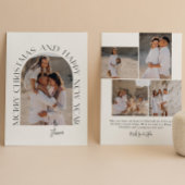 メリークリスマスとお正月モダン シーズンカード