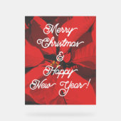 メリークリスマスとお正月 アクリルサイン (正面)