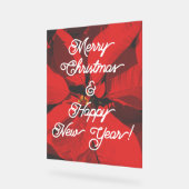 メリークリスマスとお正月 アクリルサイン (傾斜)