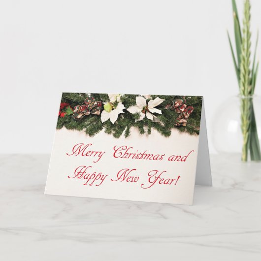 メリークリスマスとお正月 カード (正面)