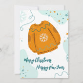 メリークリスマスとお正月 カード (正面)