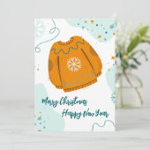 メリークリスマスとお正月 カード (スタンド正面)