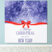 メリークリスマスとお正月 キャンバスプリント (インサイチュ (ウッドフロア))