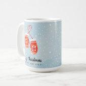 メリークリスマスとお正月 コーヒーマグカップ (正面左)