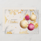 メリークリスマスとお正月 シーズンカード (正面/裏面)