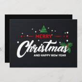 メリークリスマスとお正月 シーズンカード (正面/裏面)