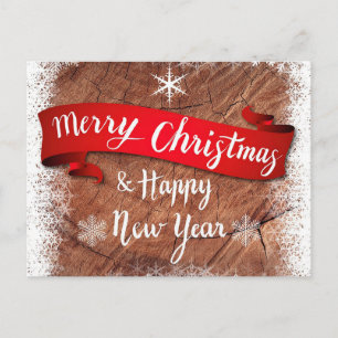 メリークリスマスとお正月 シーズンポストカード