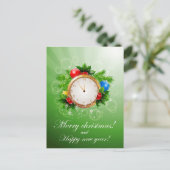 メリークリスマスとお正月 シーズンポストカード (スタンド正面)