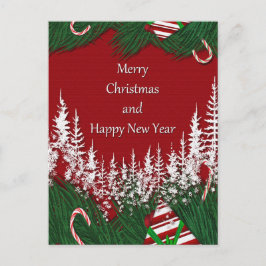 メリークリスマスとお正月 シーズンポストカード